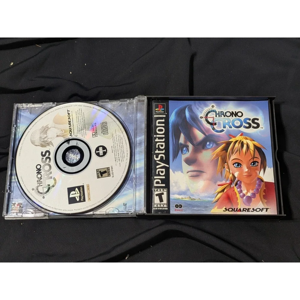 Sony PlayStation 1 Chrono Cross Game Original Case with Manual